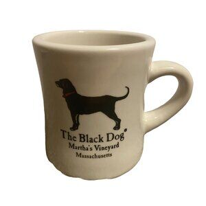 The Black Dog Martha's Vineyard Coffee Mug 10 oz Ceramic Heavy Diner Labrador